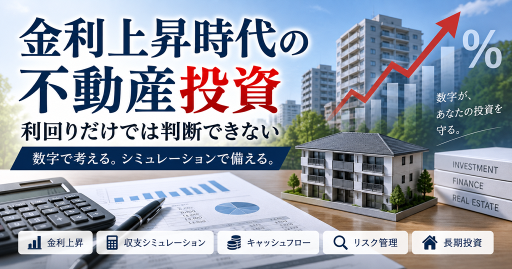 金利上昇時代の不動産投資と収支シミュレーション