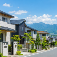 愛川町の戸建て住宅と住宅街のイメージ